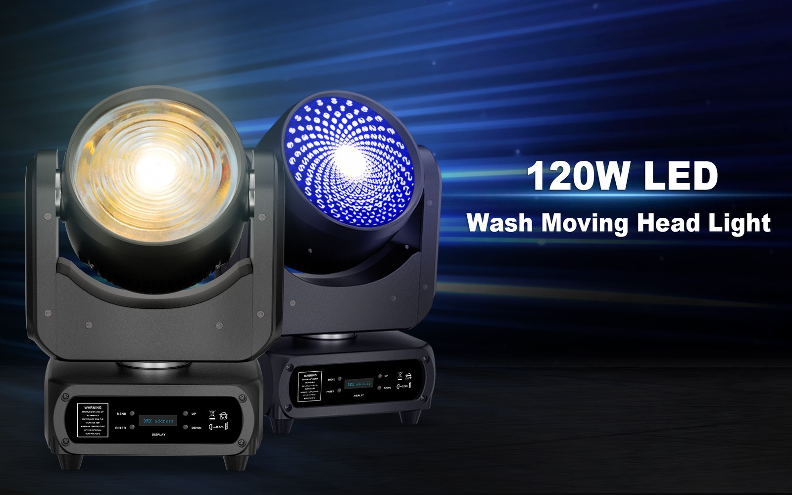 SHEHDS 120W Cool+Warm White/ RGBW LED Moving Head Light Wash Spotlight Bar Party
