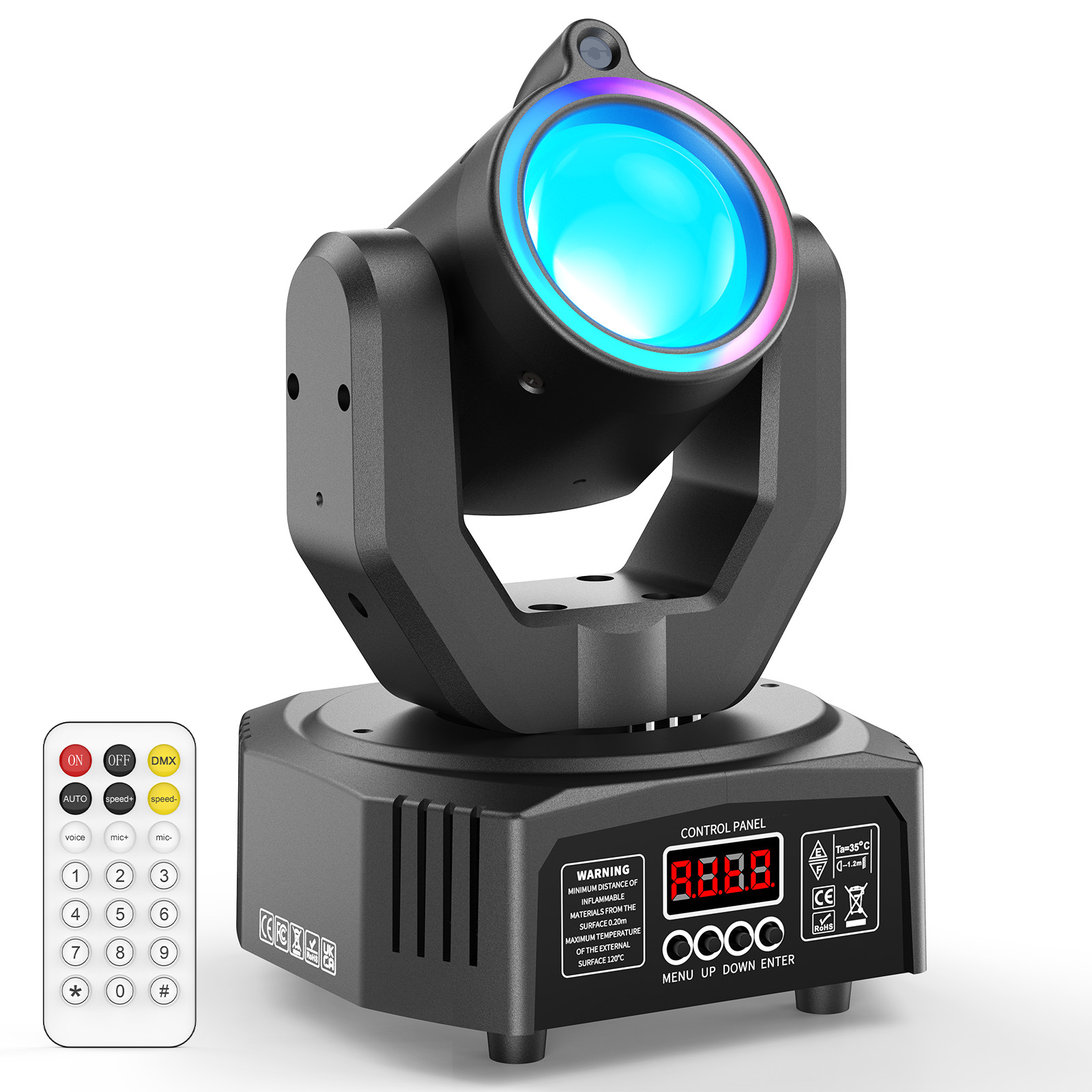 8pcs 120W Moving Head Stage Light 4-in-1 RGBW LED Laser Beam DJ Disco DMX Spot