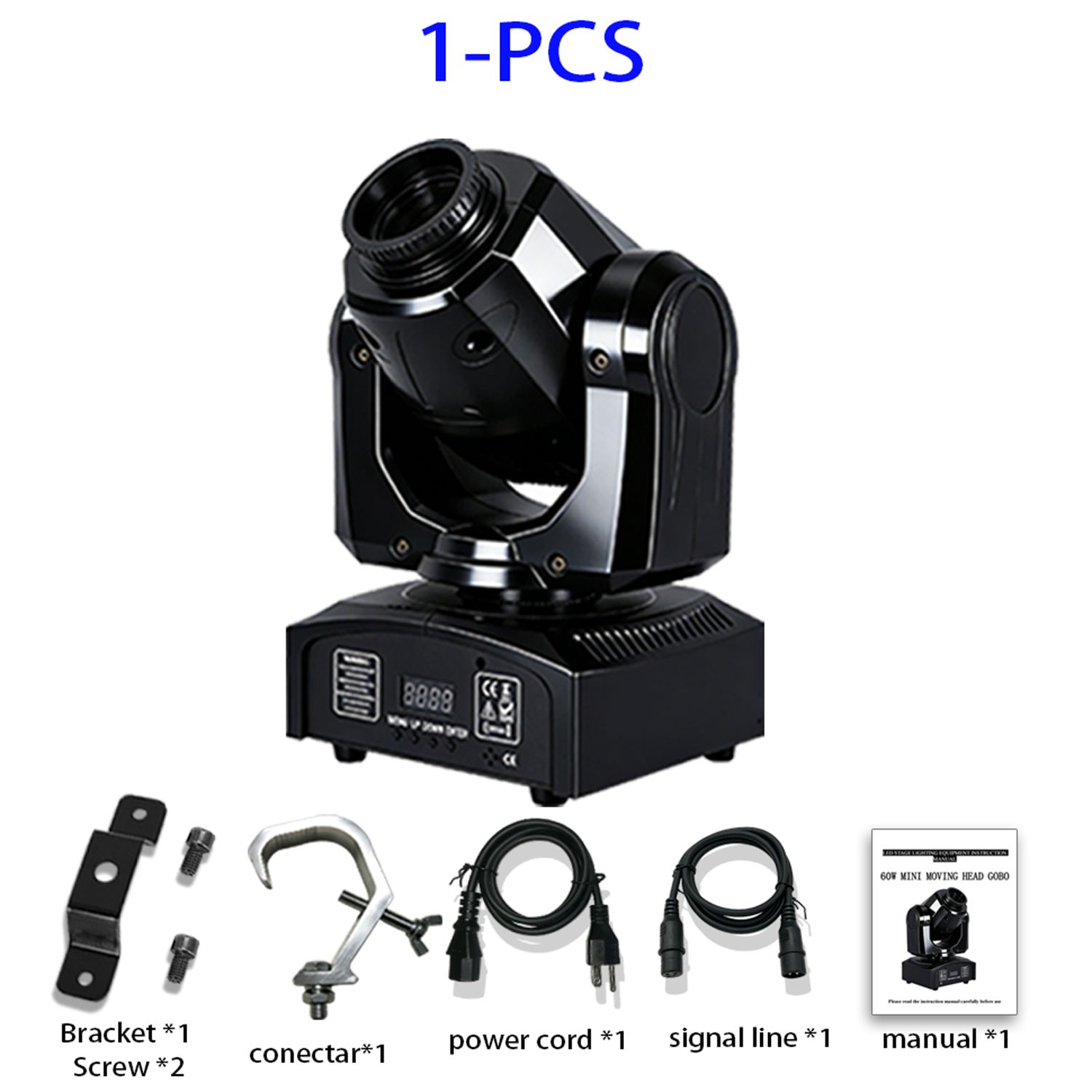 60W LED Moving Head Light Comes Supports DMX512, RGBW Offers 8 Preset Colors