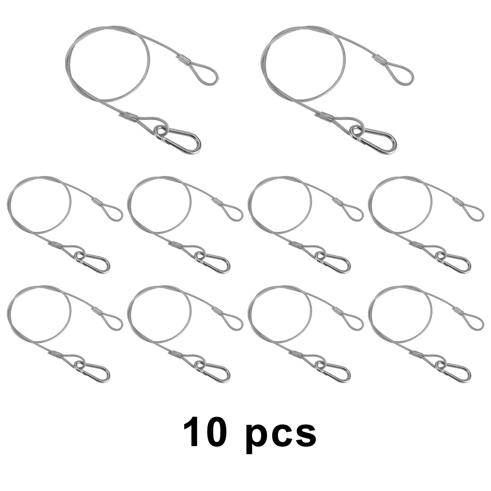 1/5/10Pcs 26.4″Steel Wire Safety Security Cable For Stage Light Clamp Par Light