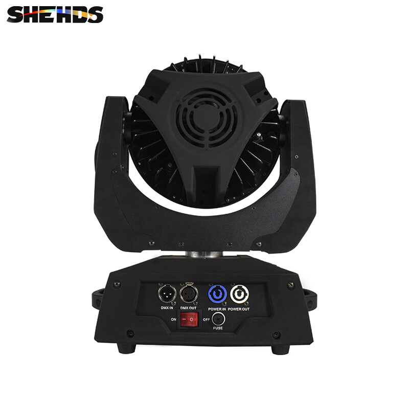 SHEHDS 2pcs LED 36x18W Wash Zoom RGBWA+UV Moving Head Lighting With Flight Case