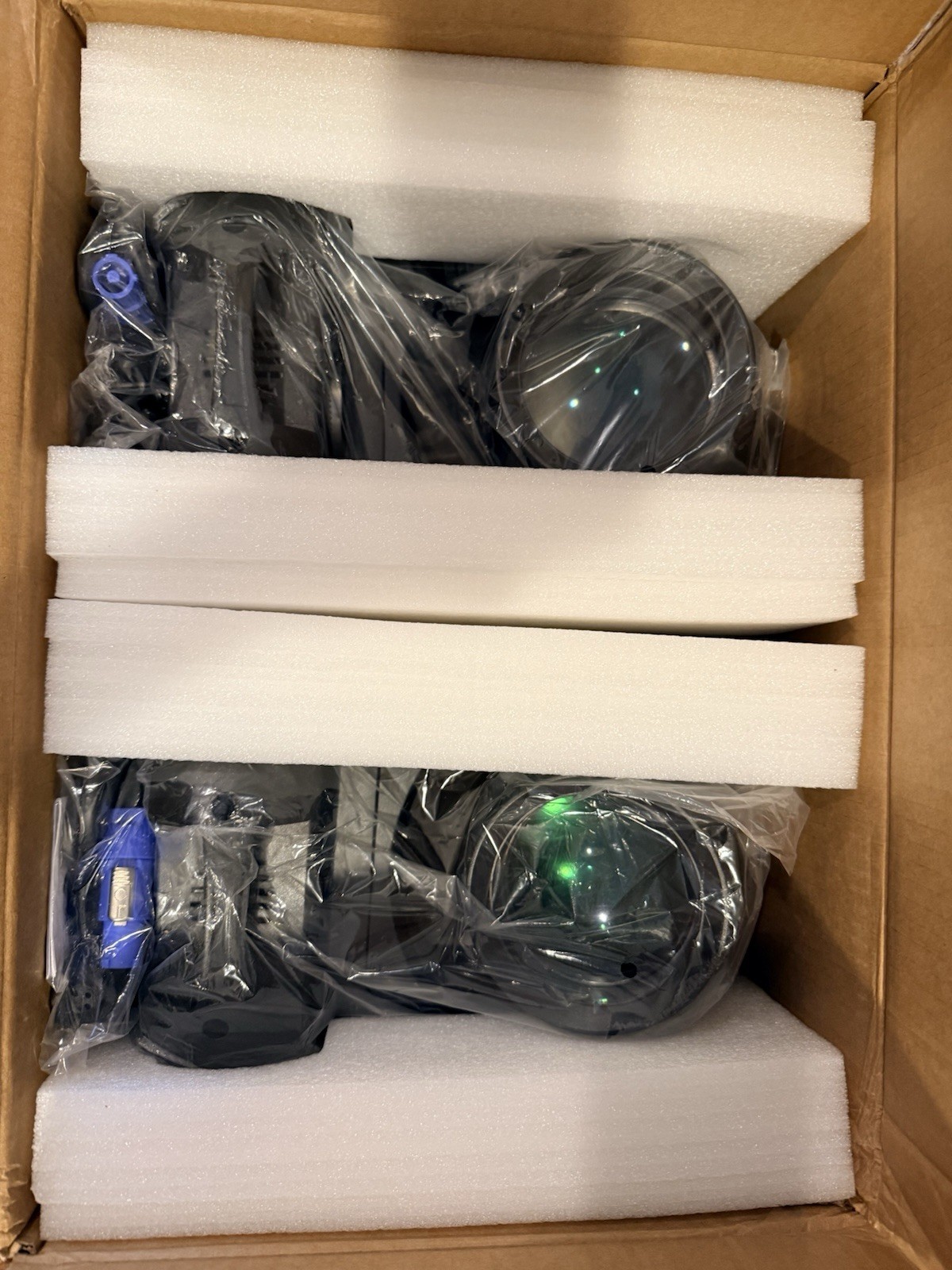 DJXFLI 150W 2X Stage Lights 8 Gobos 8 Colors Beam Spotlights Party DJ Lighting