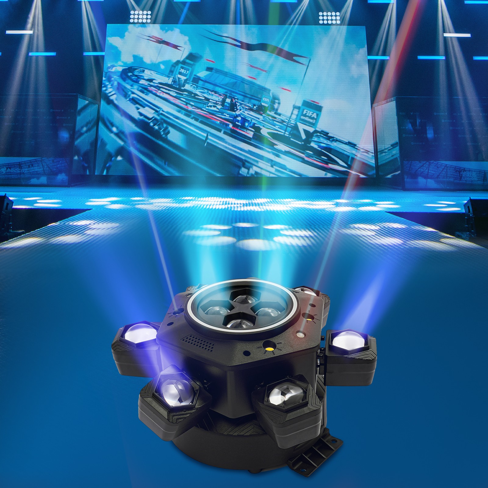 Dj Lighting Effect System, Equipped With Laser Strobe Lights And 38 120w Black