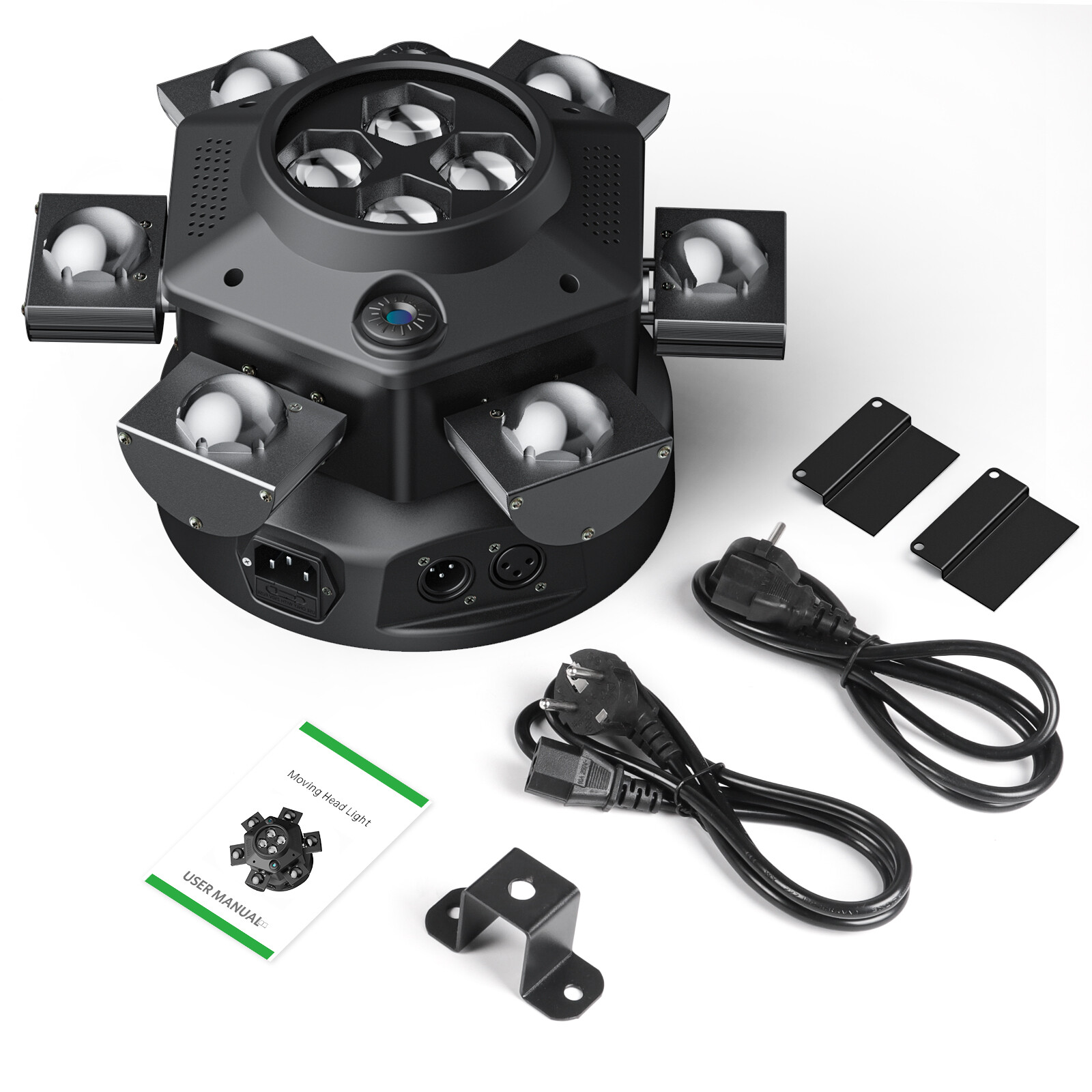 6 Arms Stage Light LED Moving Head Beam Light Bee Eye Laser DJ Disco Party Club