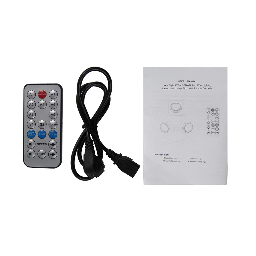 Laser Projector LED Lighting 48 Patterns Gobos, Music Activated KTV Light System