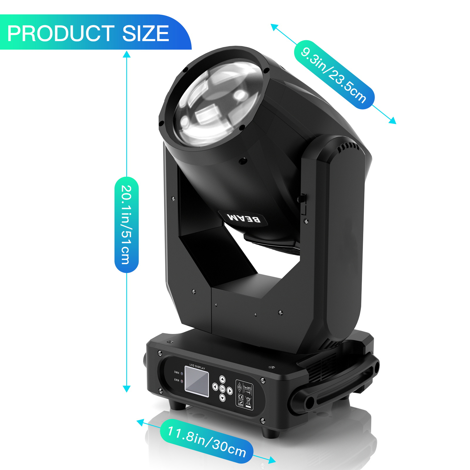 GdjRttk 10R 280W Beam Gobo Moving Head Lighting Stage Light For DJ Disco （Bulb）