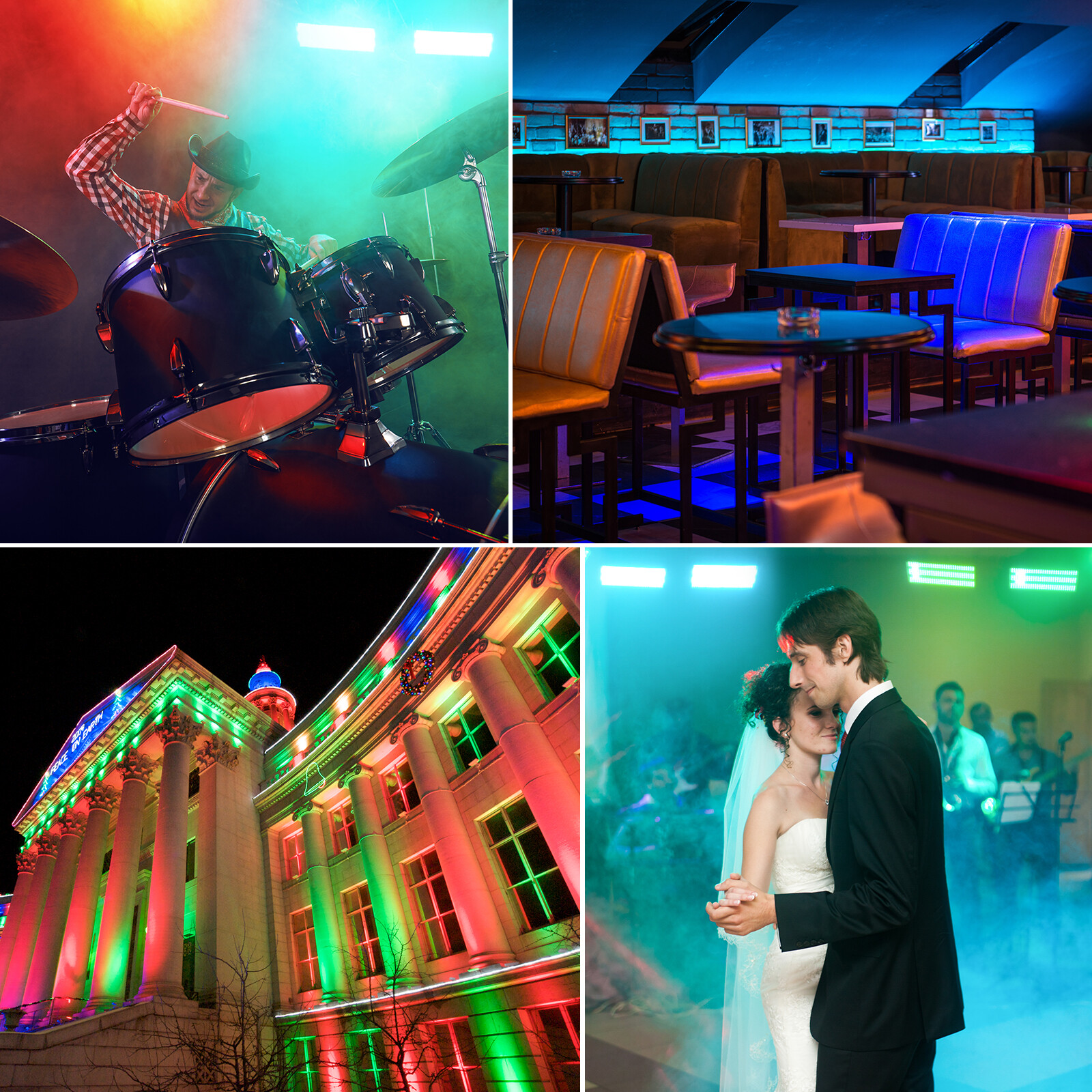UKING 450LED Wall Wash Bar Lights DMX DJ RGBW Stage Effect Lighting w/Remote