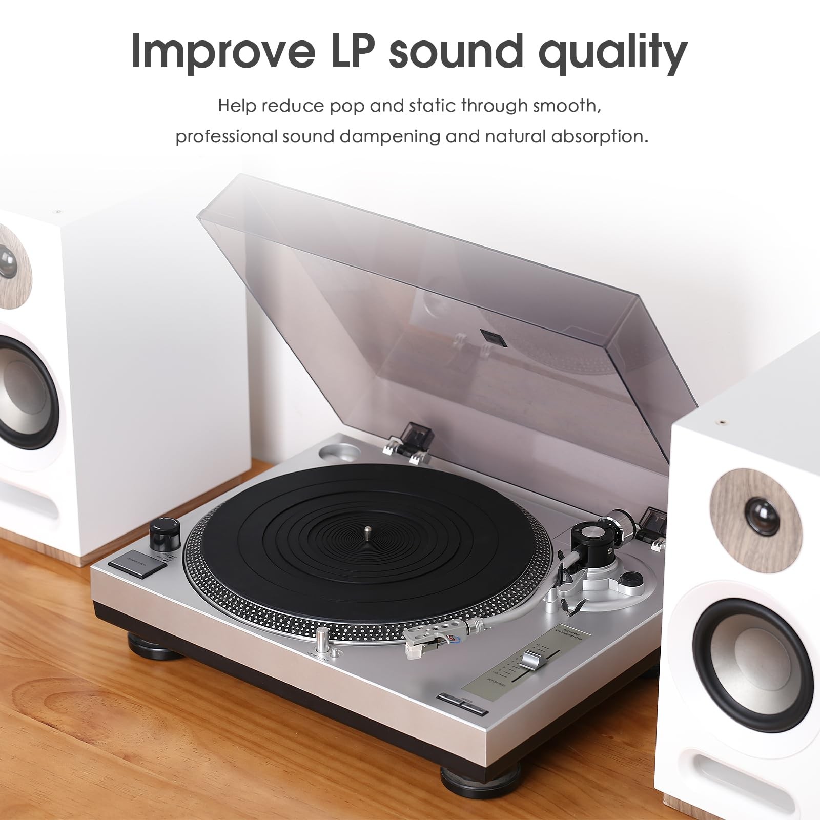 Turntable Slip Mat Anti Static Silicone Rubber Slipmat Vinyl Record Player New