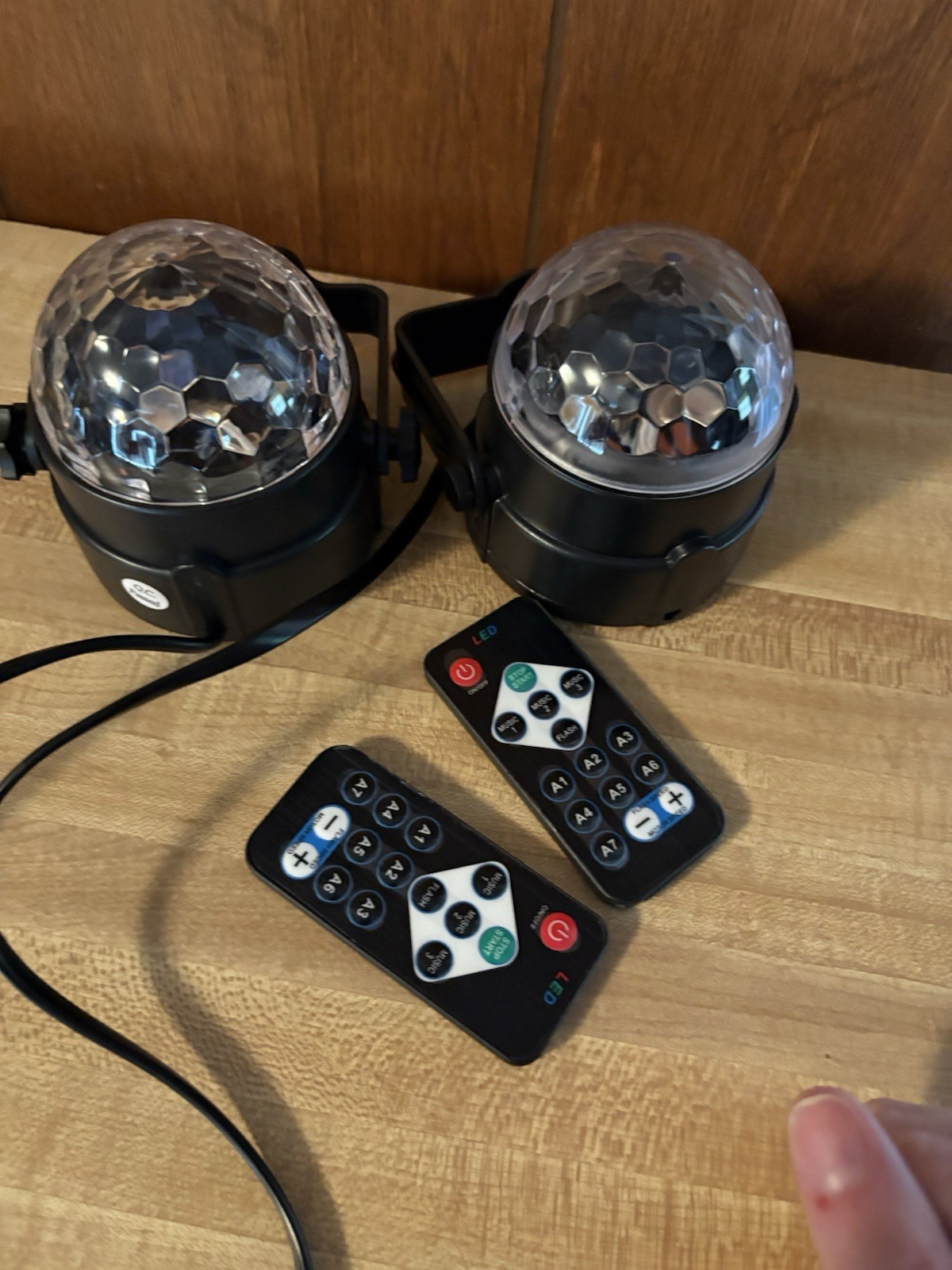 LED Effect Light 2-Pack with Remote Control, Multicolor Color Mixing