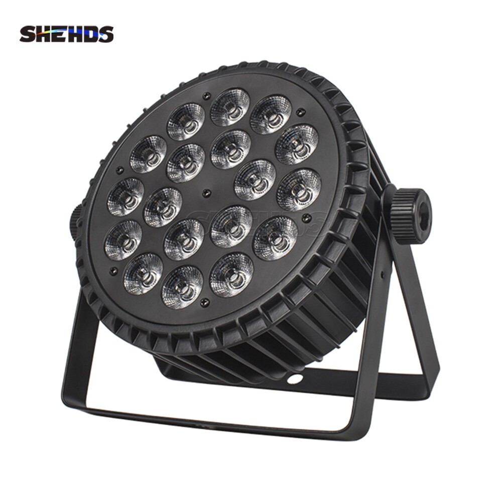 2Pcs 18x12W Aluminum alloy LED Flat Par Lighting Beam DMX Party DJ Disco