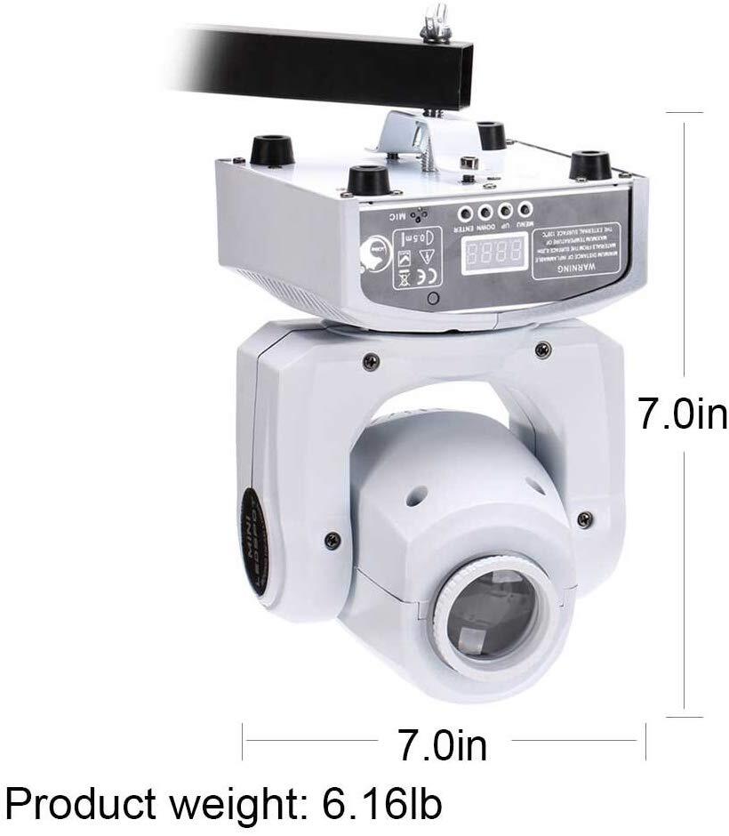 120W LED Moving Head Stage Light RGBW 8Gobo Spot Beam Disco DJ Show Lighting DMX