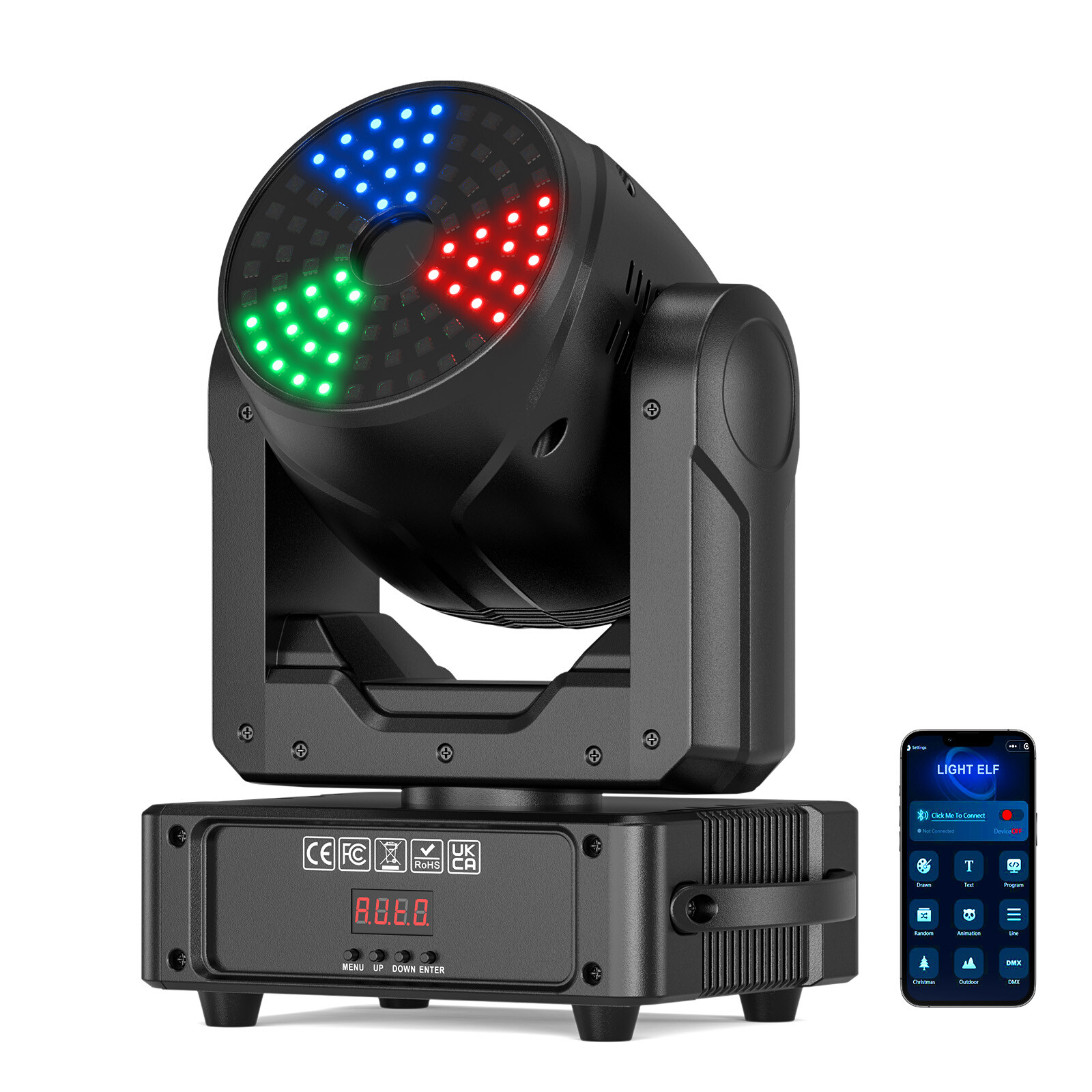 UKING RGB Full-Color Animation Laser Moving Head Light Stage Laser Beam Light