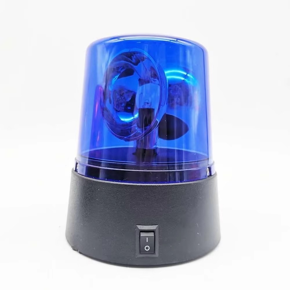Rotating Red Flashing Police Light Beacon Party Lamp DJ Strobe Light Disco Ball