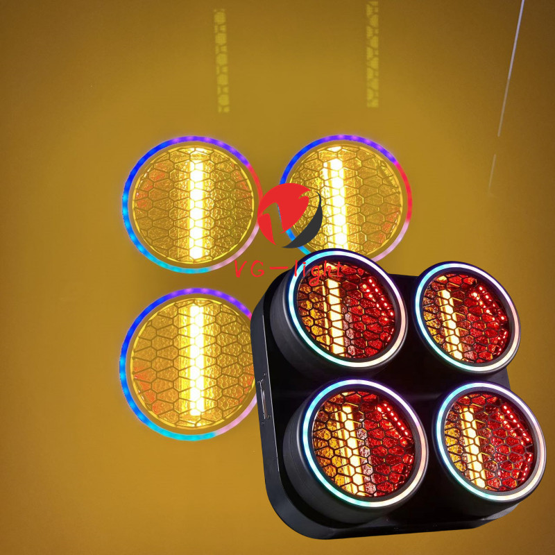 New DMX4x50W 4 Eyes Cob Blinder light LED Stage Lights Retro Lighting For Disco