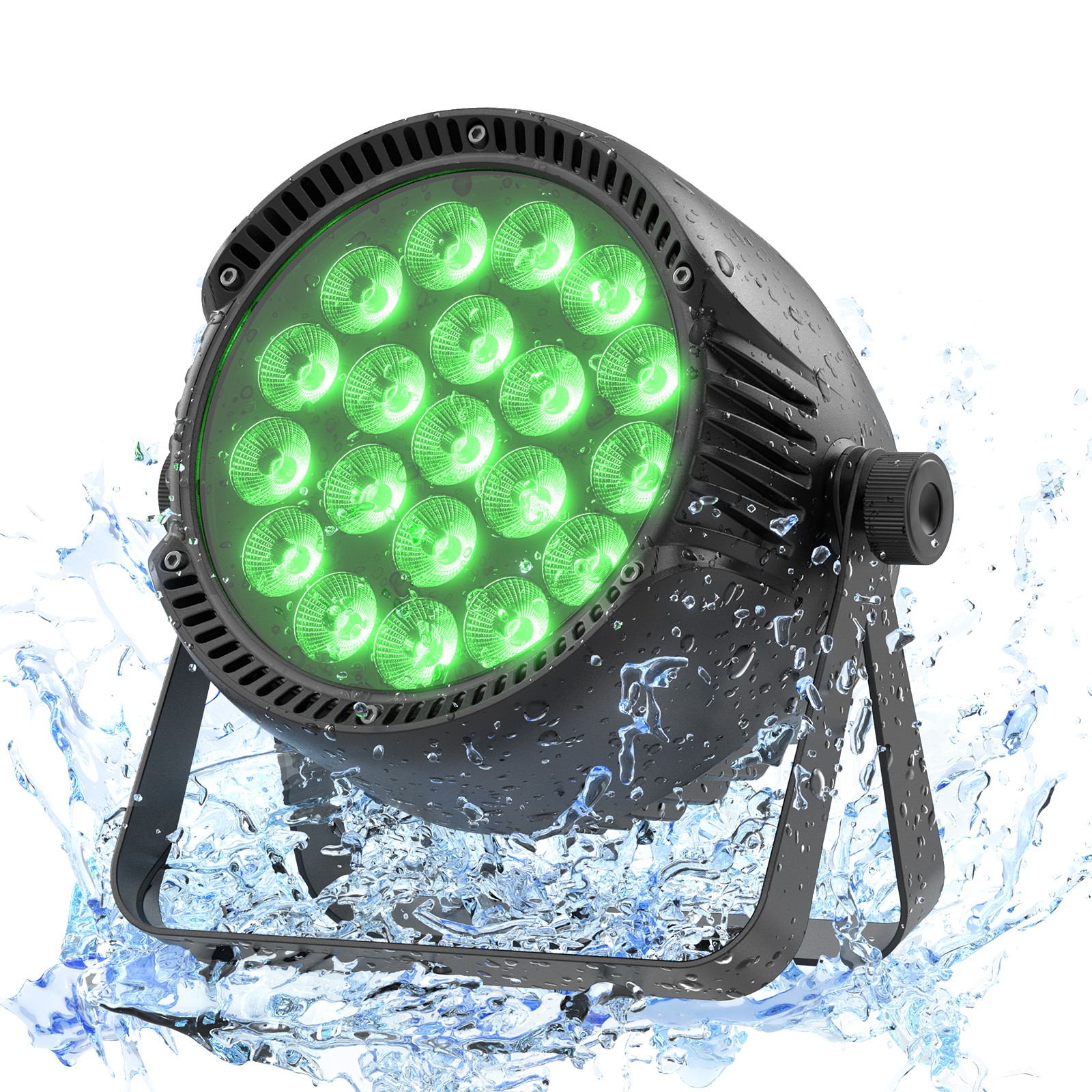 300W RGBW LED Par Can IP65 Waterproof DMX512 Sound Control Stage Lighting