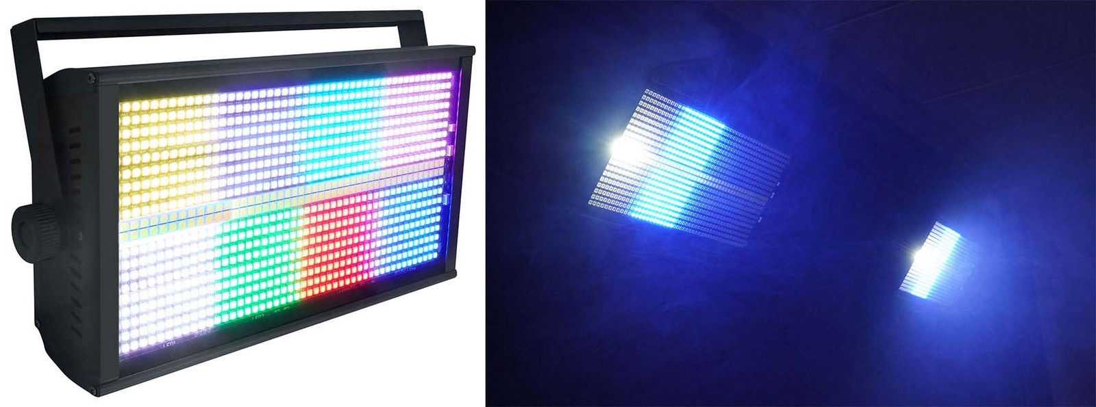 (4) Rockville STAGE PANEL 864 LED RGB Pro Stage Wash Lights+Strobe+Matrix Combo