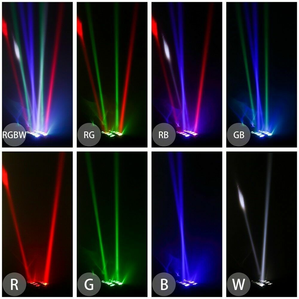 80W 8 LED Spider Moving Head Beam Stage Lighting RGBW DMX Disco Party DJ Lights