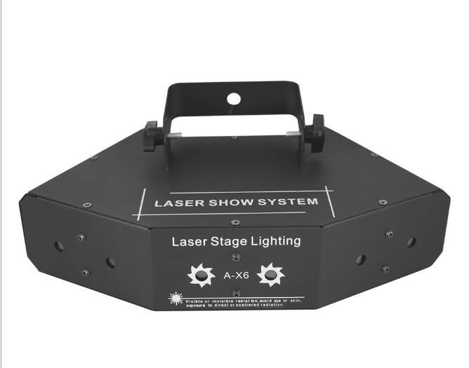7CH DMX 6 Len RGB Beam Optical Network Laser Light Home Party DJ Stage Lighting