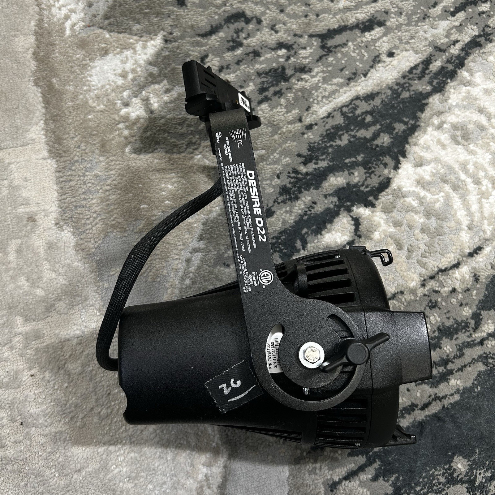 ETC Desire D22 Lustr LED Lighting Fixture Black Stage Wash RGBW DMX Theatrical