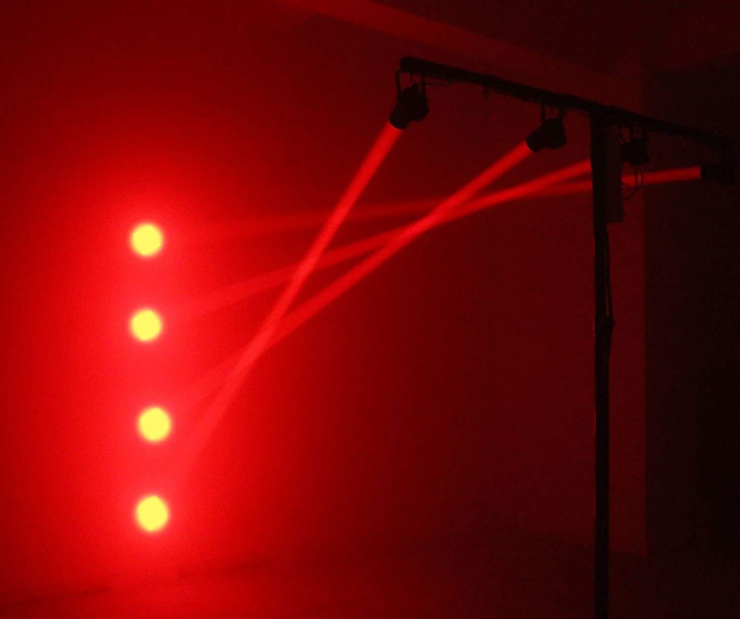 LED Beam Pinspot Stage Light DJ Mirror Spotlight Dance Party Disco Red