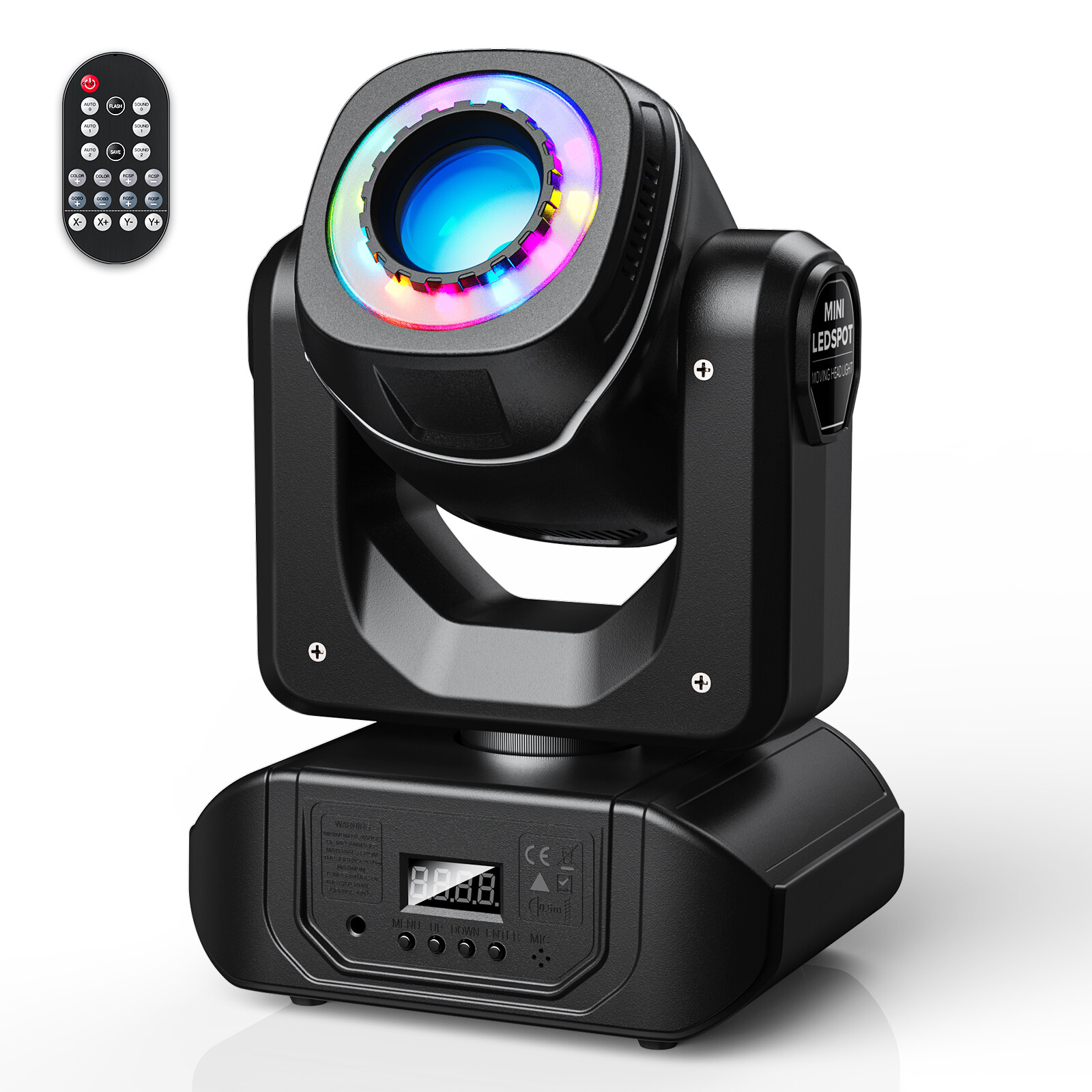 4PCS 120W LED Moving Head Lights DMX RGBW 8Gobos Beam Stage DJ Disco Lighting