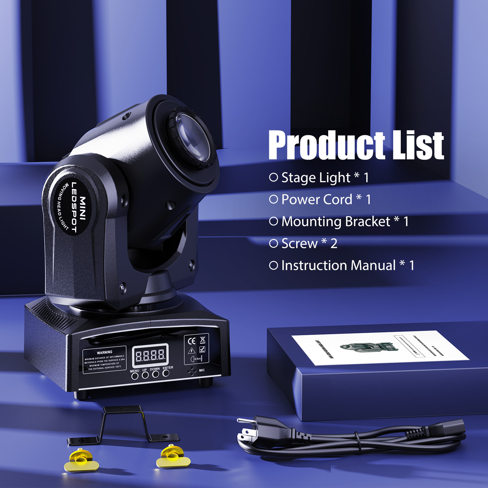 150W Moving Head Light 8Pattern LED Beam RGBW Strobe DMX DJ Disco Stage Lighting