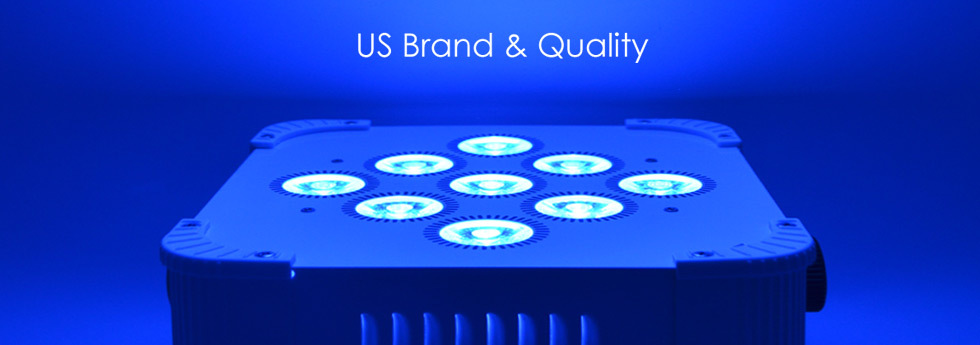 LED 9x18W RGBWA+UV Battery Powered WIRELESS DMX Par Can DJ Uplighting Up Light