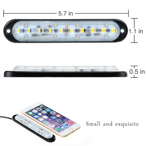 Universal 2-Pack 10W LED Mini Light Bar – 2PCS – 10-LED Light Bar
