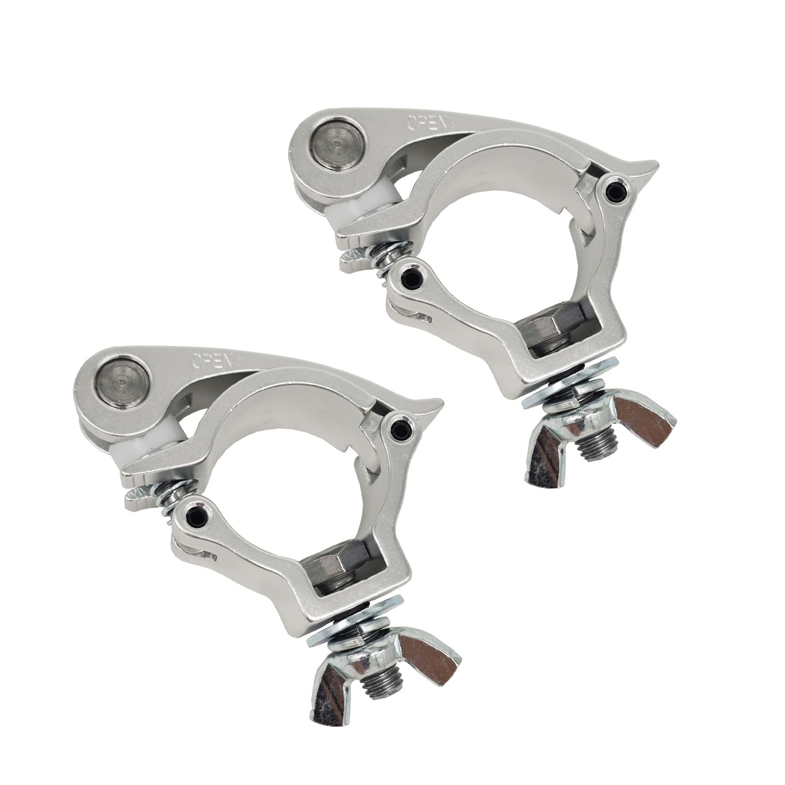 2 PCS Silver 1.491.57 Inch Lighting Truss Clamp Stage DJ Par Light 220 Lbs