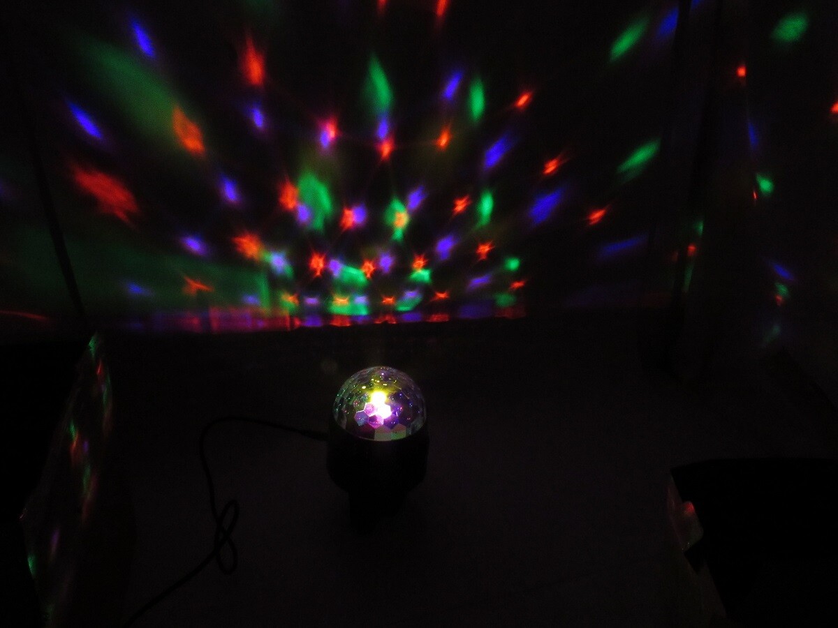 2 Pack Led Party Disco Light Multi Function & Color With Remotes -M8