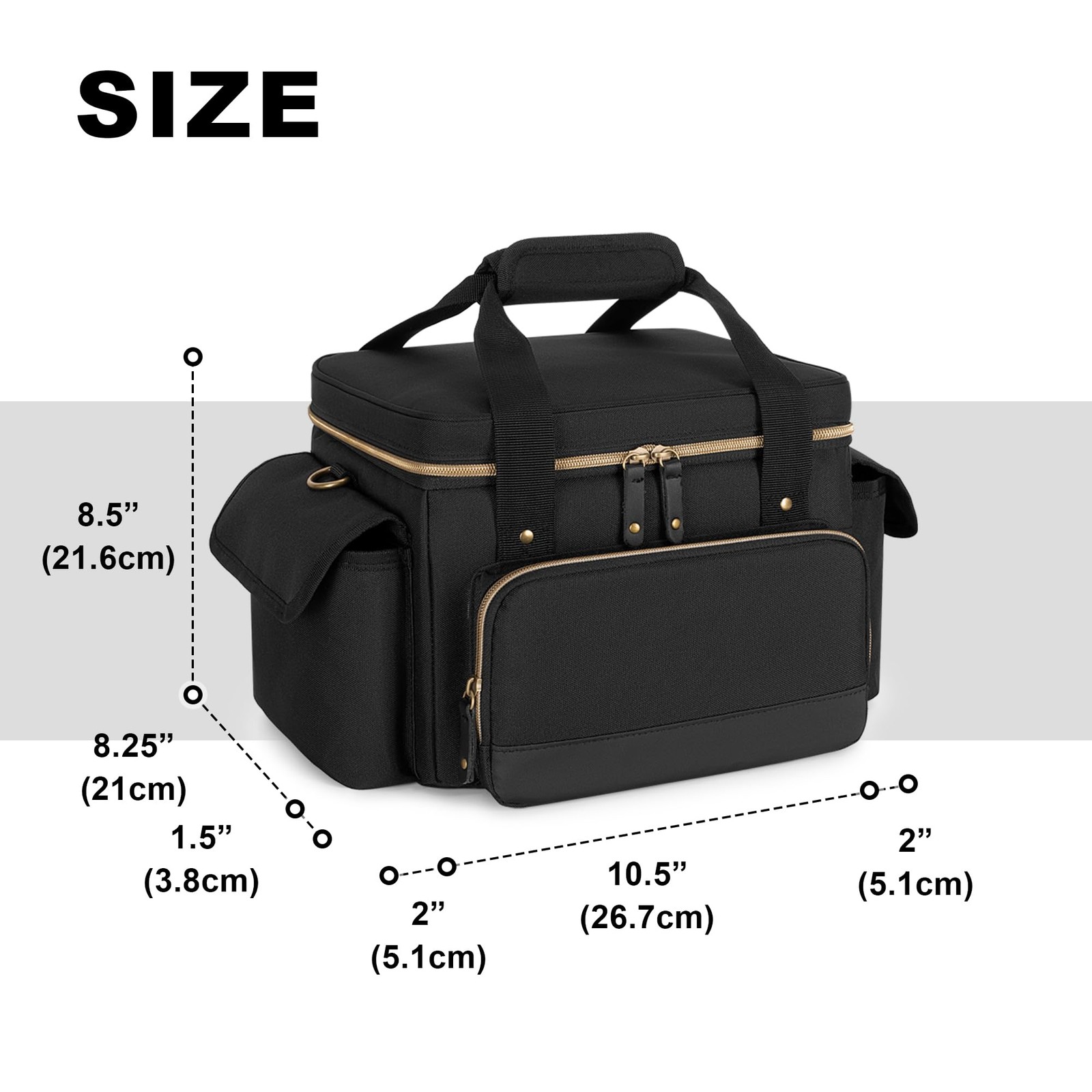 DJ Cable File Bag with Detachable Dividers, Small Gig Cable Bag for Cords, DJ…