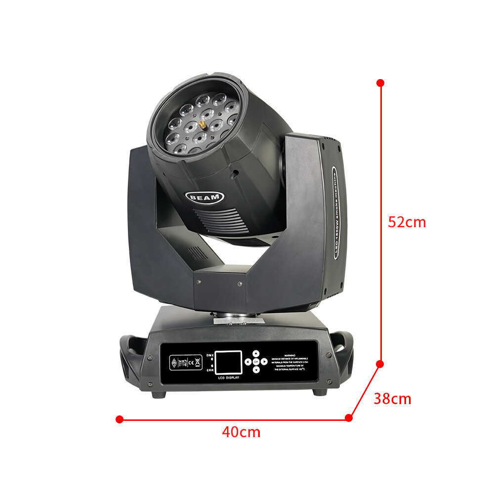 1800W LED Moving Head Fog Smoke Machine Moving Head Wash DMX for Stage DJ Club