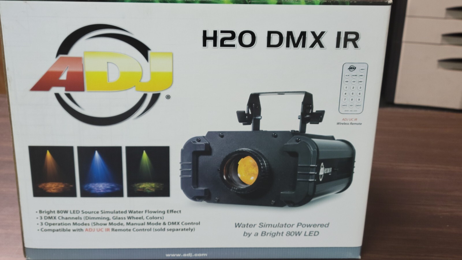 H20 DMX IR – Multi-colored simulated water flowing effect light