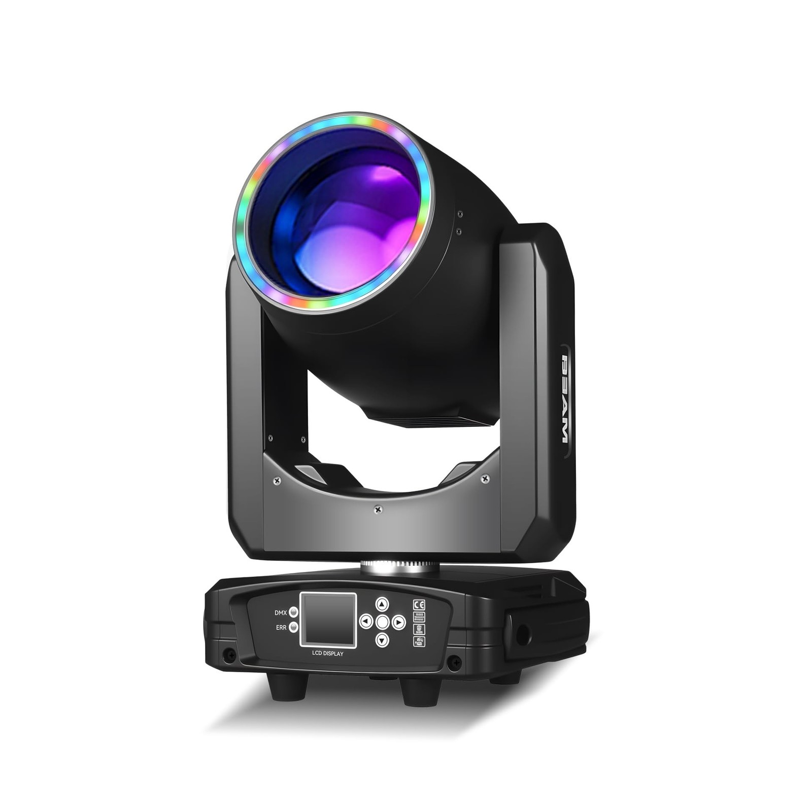 MINGJIE 300W Moving Head DJ Lights, 48-Facet Prism Stage Lighting with 15 Gob…