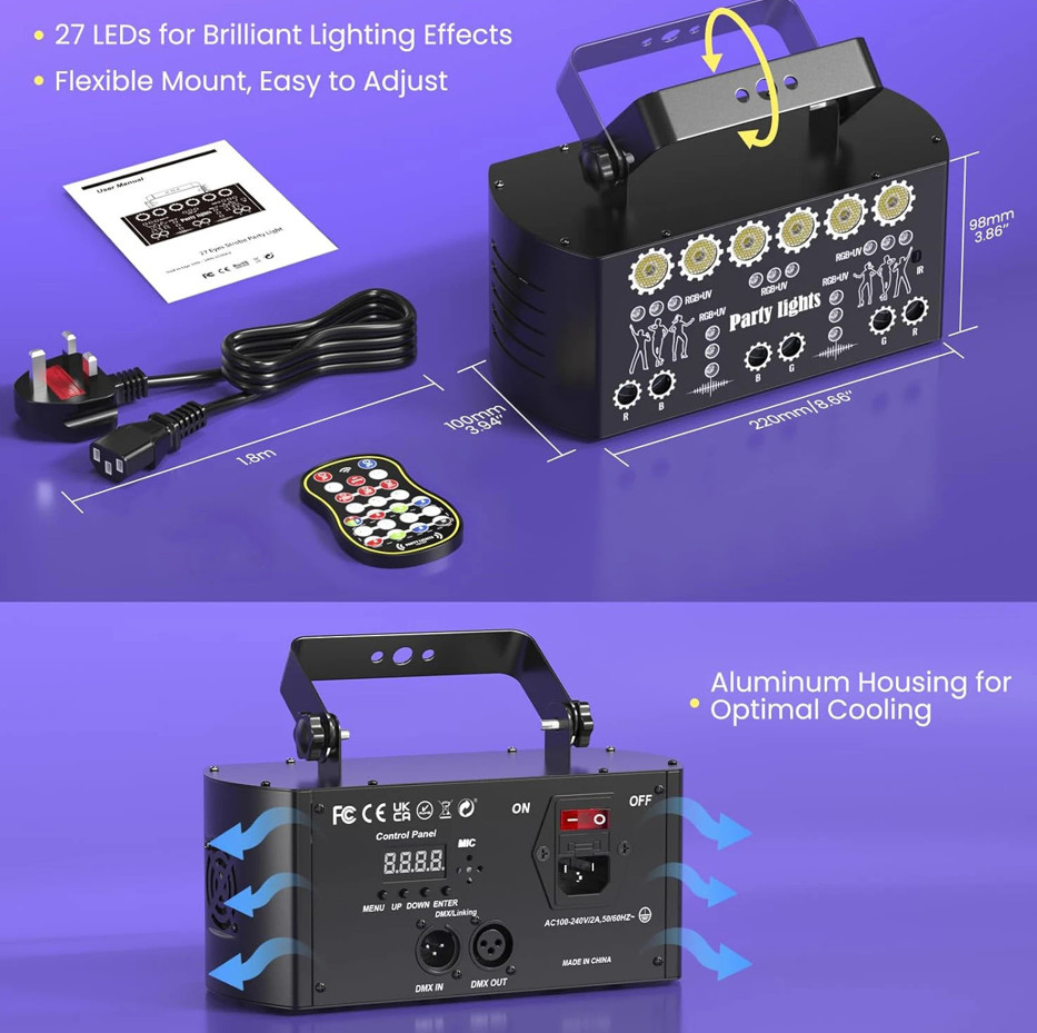 Thelaserlamp New 27-hole 4-in-1 laser light-B5
