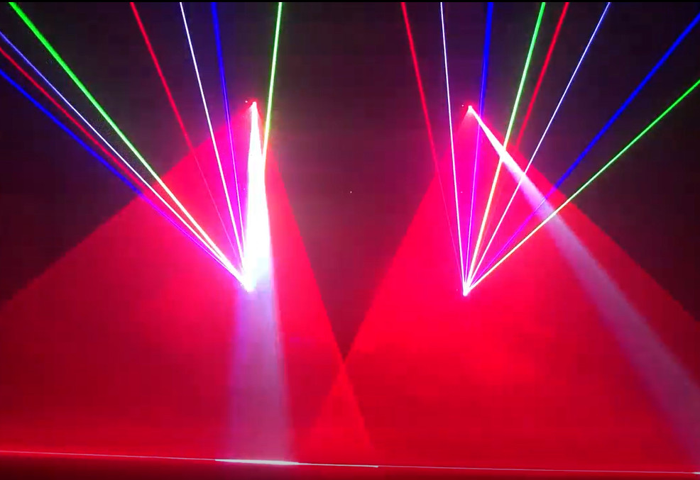 10W RGB Animation Laser Light 40K Galvanometer Professional ILDA Stage Light