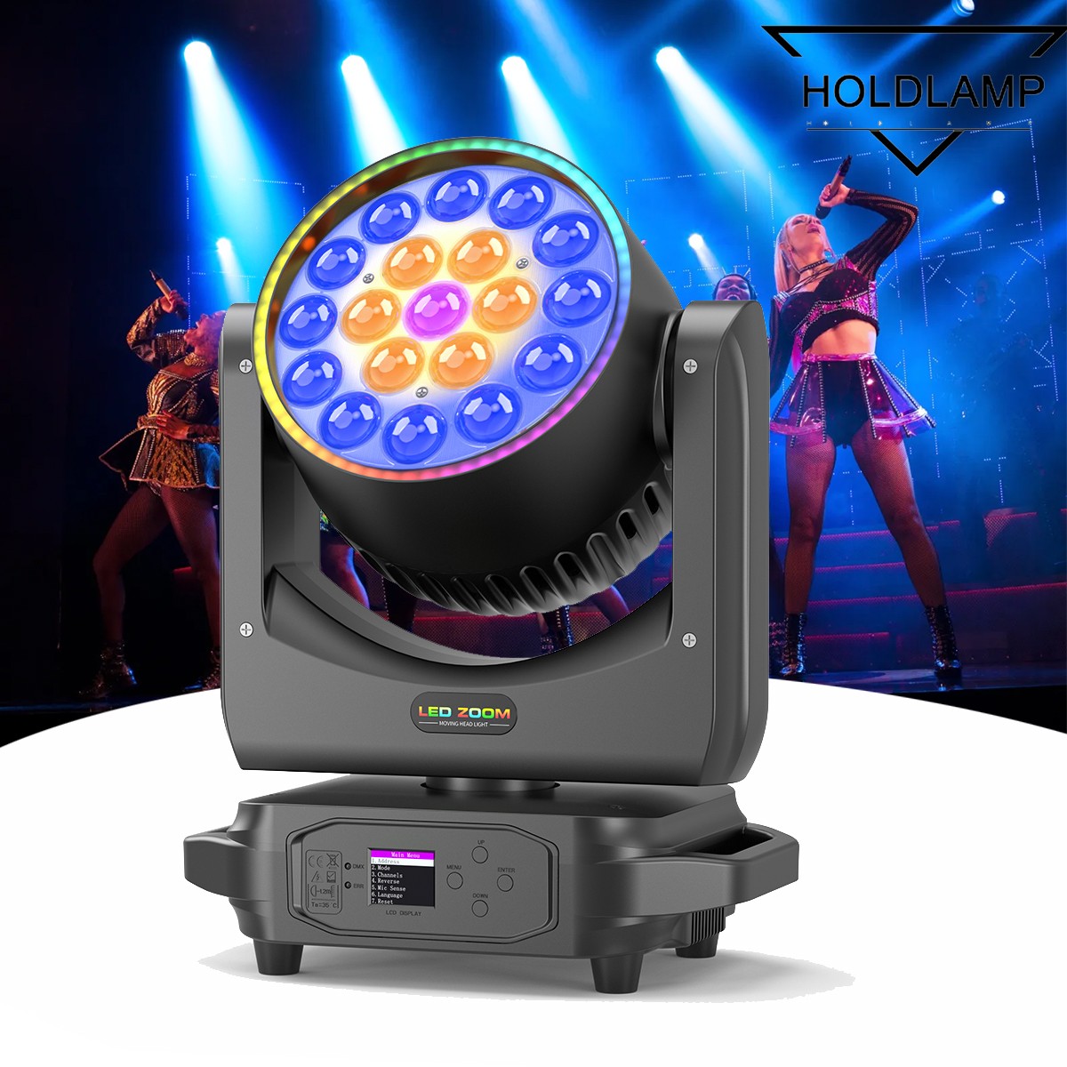 380W Moving Head Light Beam Light 19LED RGBW Wash Effect For DJ Disco Bar Party