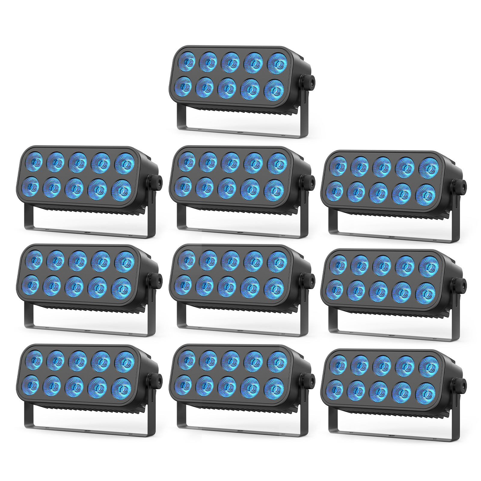 UKING RGBW Wall Wash Light 10LED DMX Stage Bar DJ Beam Lighting Disco Party US