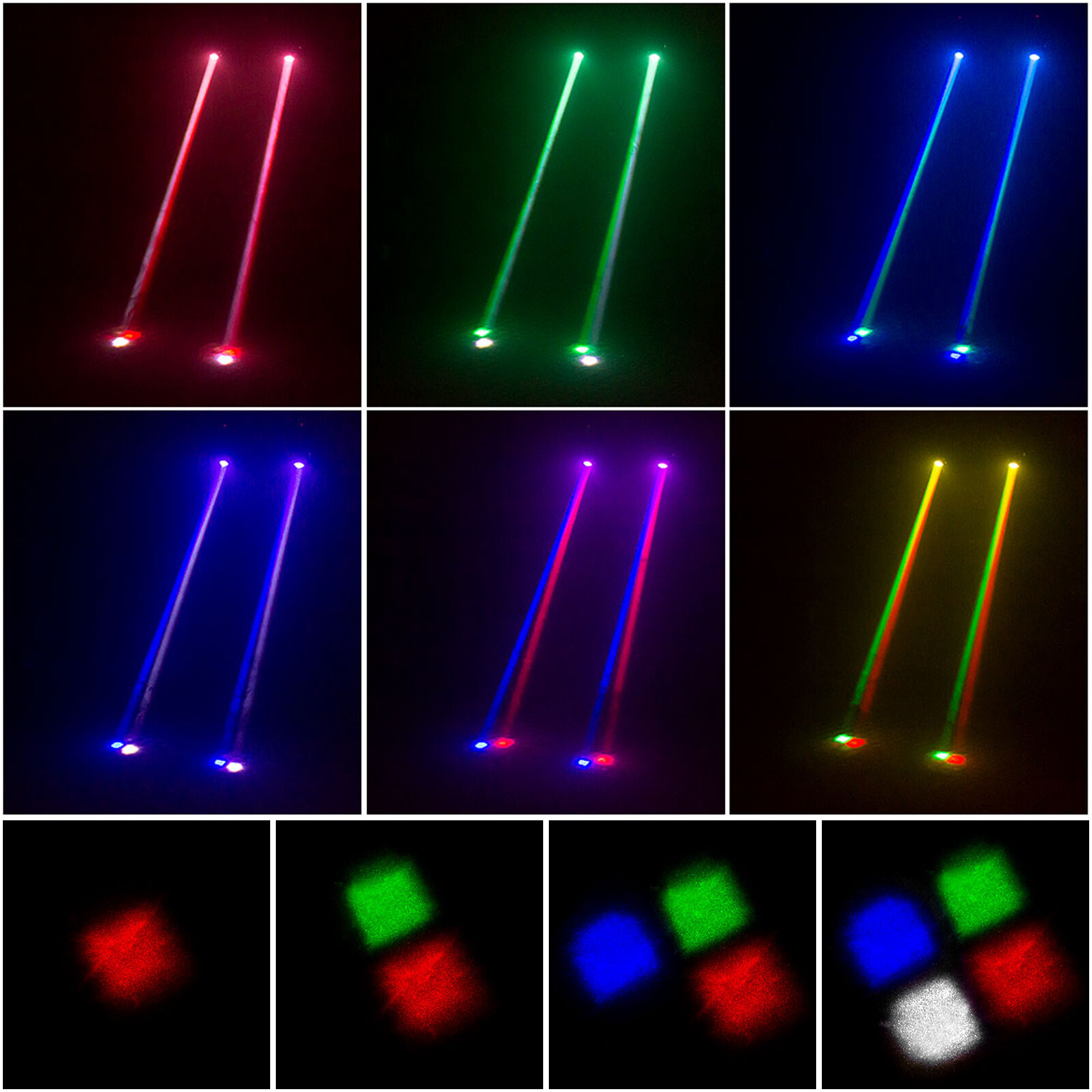 100W Moving Head Stage Light RGBW LED Color Beam DJ Disco Show DMX Spot Light