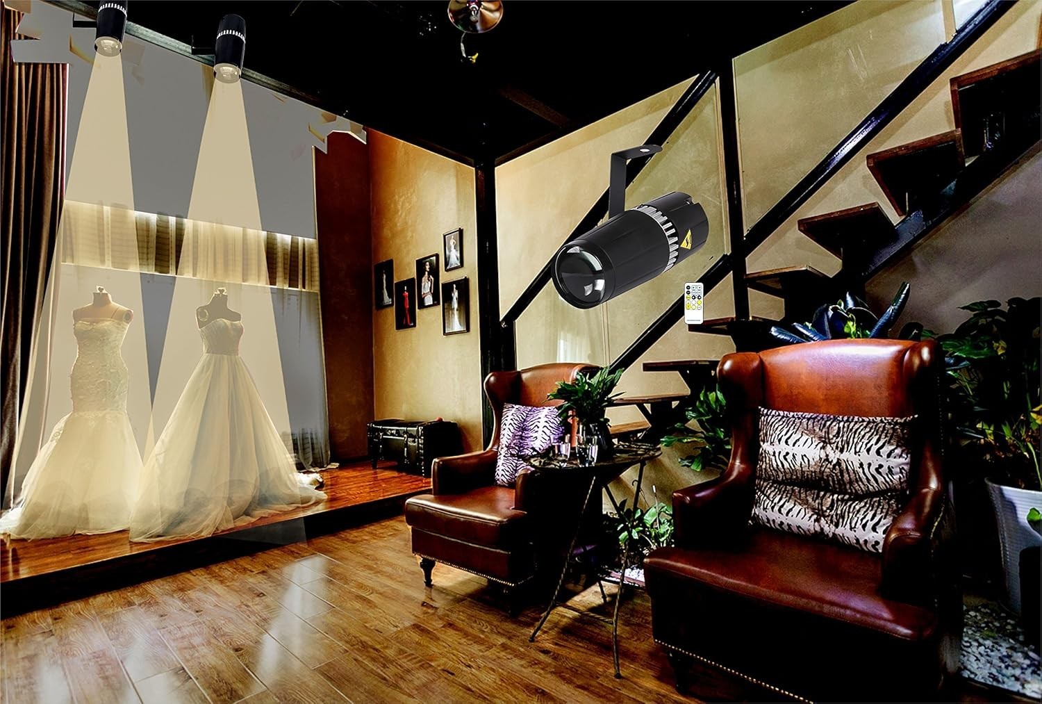 LED pinspot Stage Light, 6W Double White/Cool White&Warm White pinspot by IR …