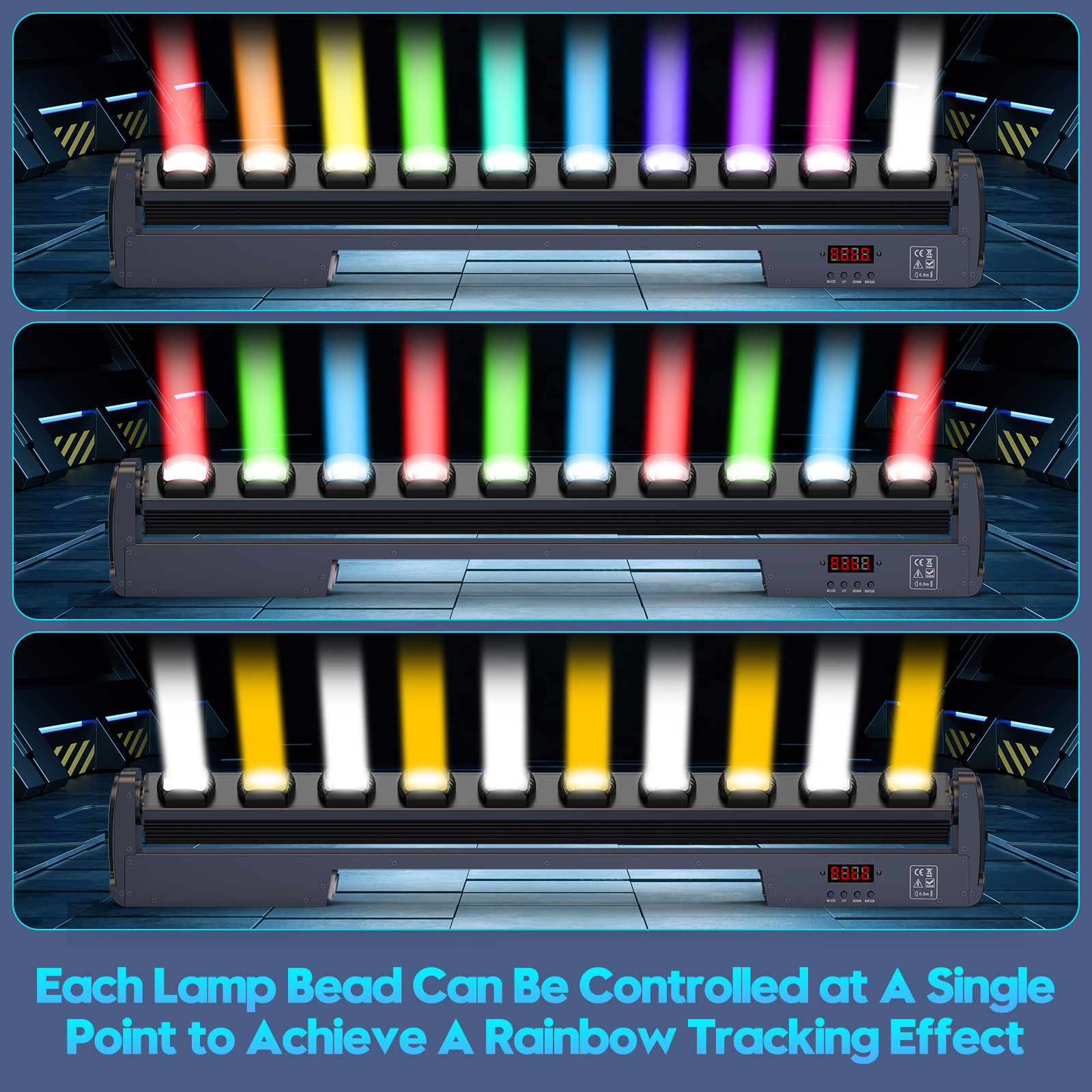 250W 10LED Beam Moving Head Stage Lighting RGBW LED DJ Disco Bar KTV Club Party