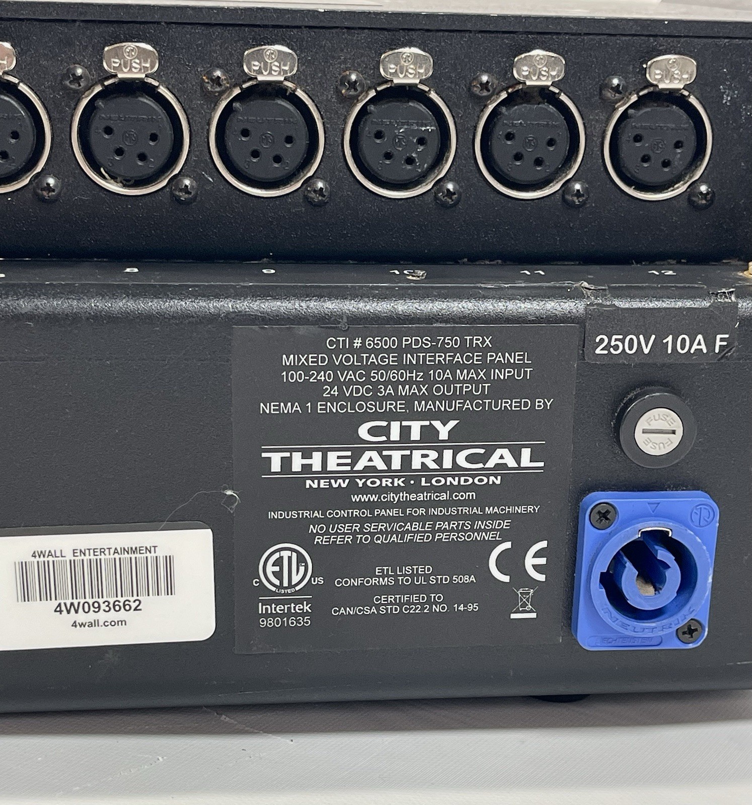 City Theatrical PDS-750 TRX Power Supply Tested Working