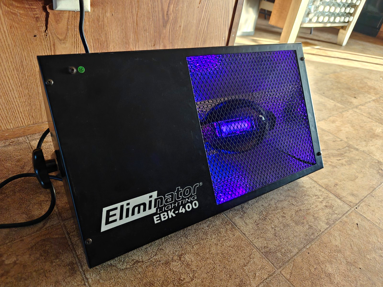 Eliminator Lighting EBK-400 Halogen Black Light Effect Fixture Purple Bracket