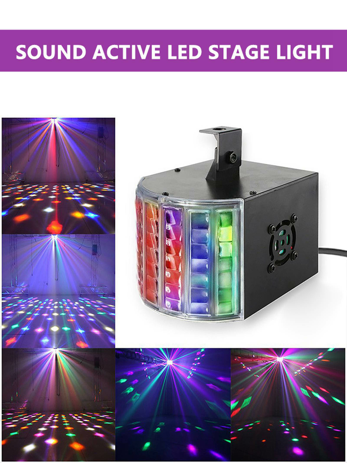 DMX Sound Active LED Laser Stage Lights Effect RGB for Show Disco DJ Party Club