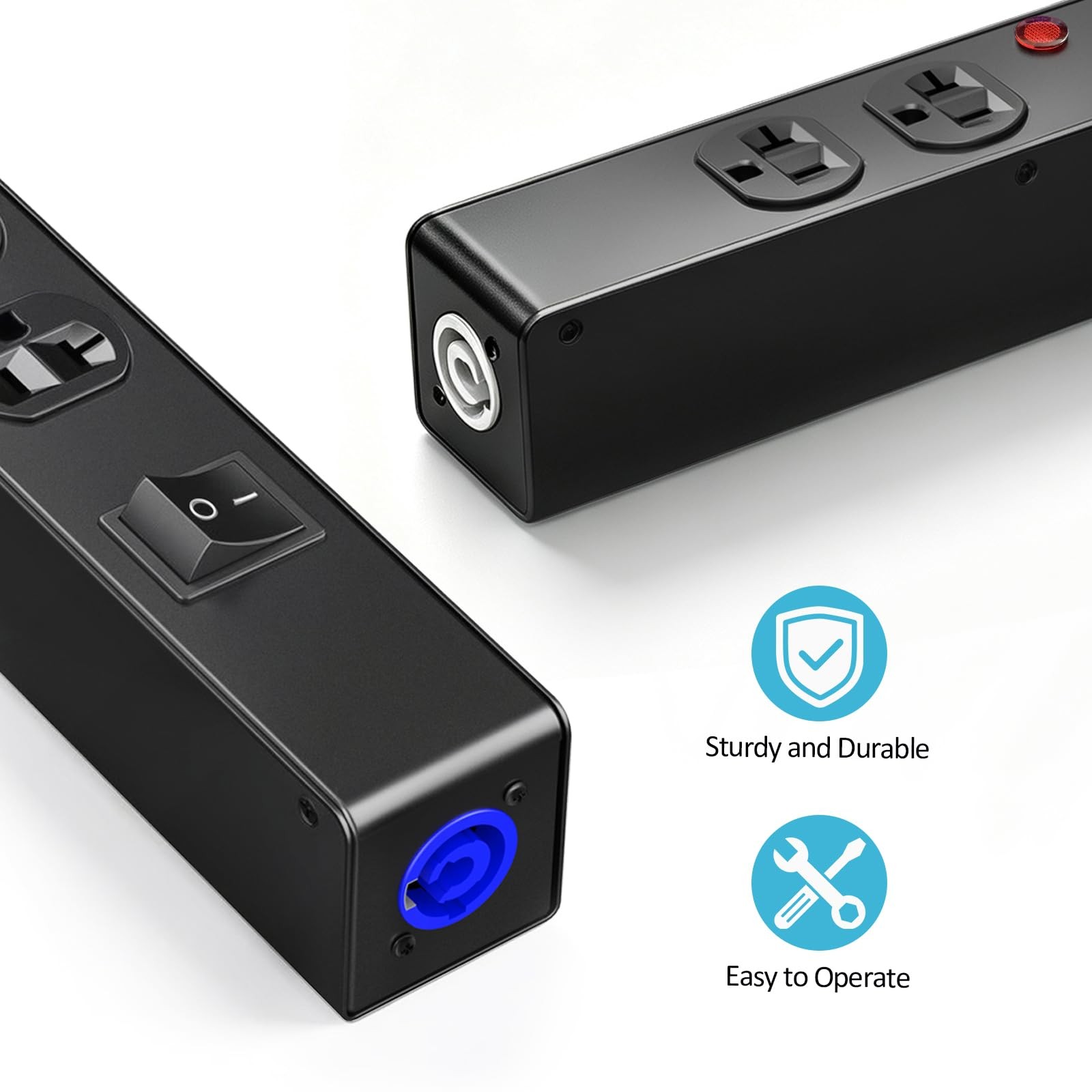 SRHBYJBFSIR PowerCon Power Connector Box, 4 Edison Power | Equipped with a Po…