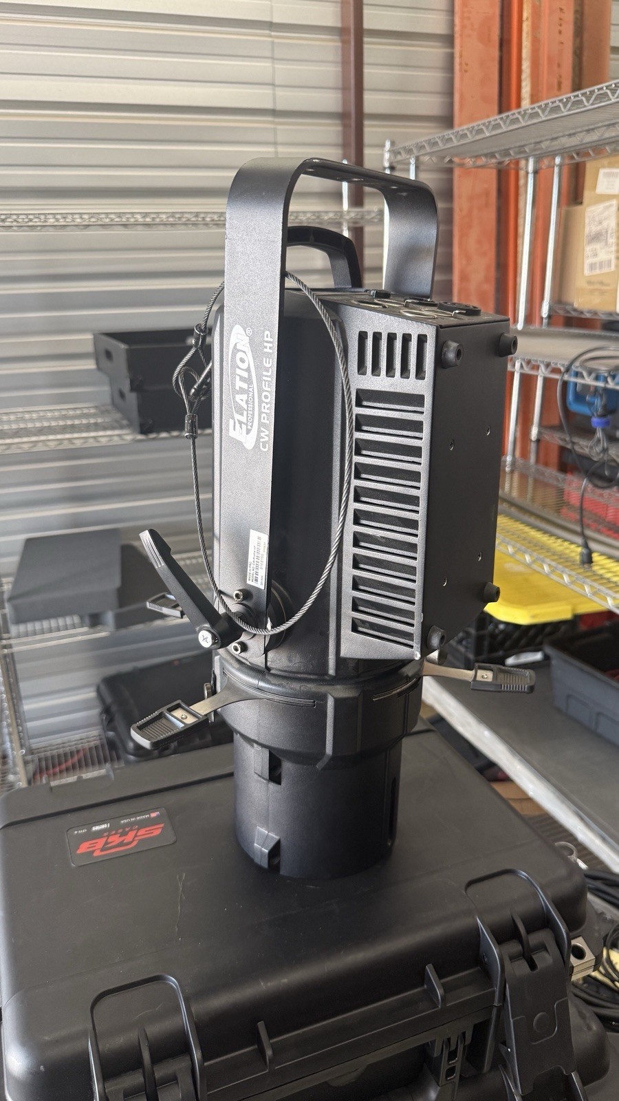 Elation CW Profile HP LED DMX White Spot Spotlight w/ Yoke Mount Bracket