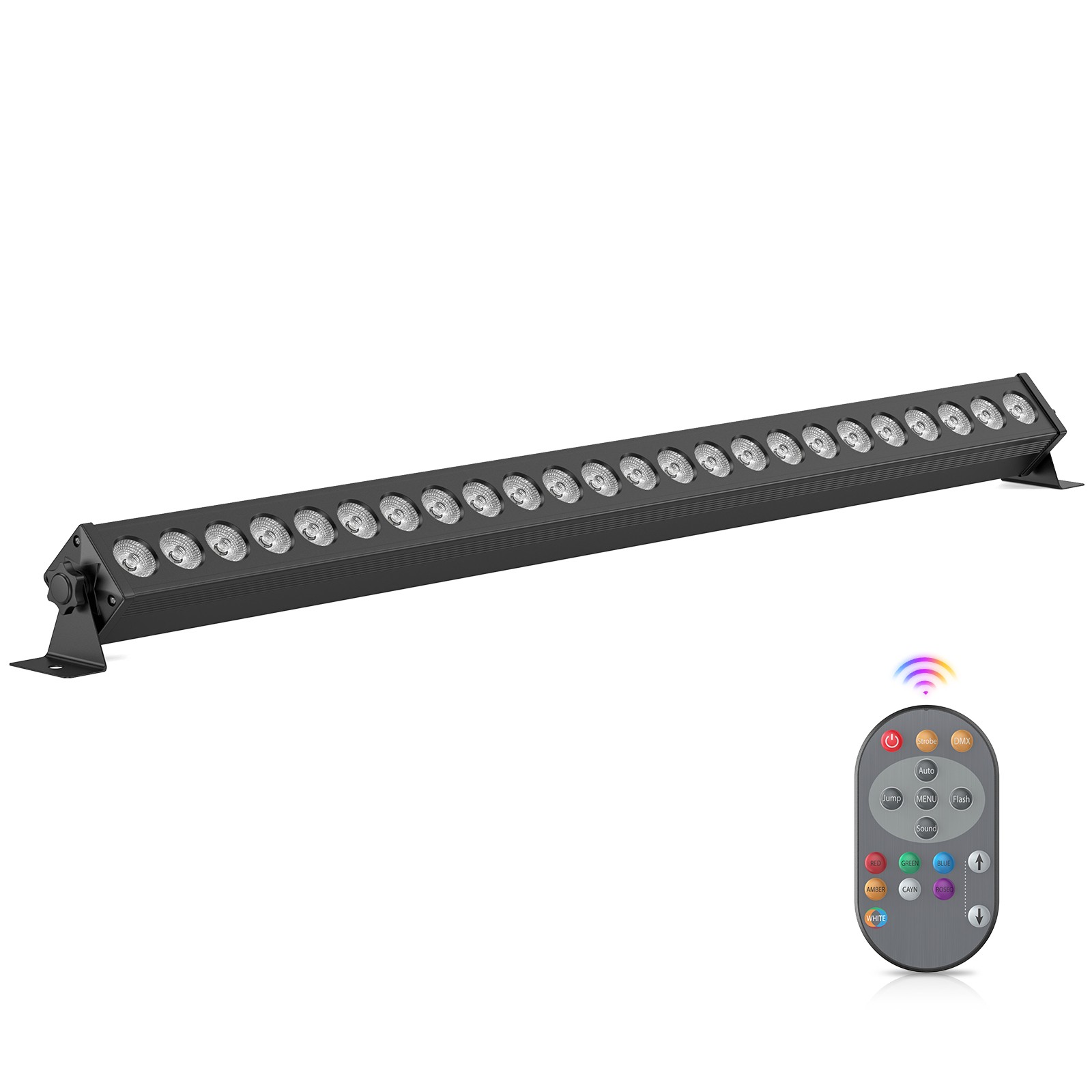 150W 24 LED Wall Wash Light DMX RGB Beam Stage Lighting DJ Club Lights w/Remote