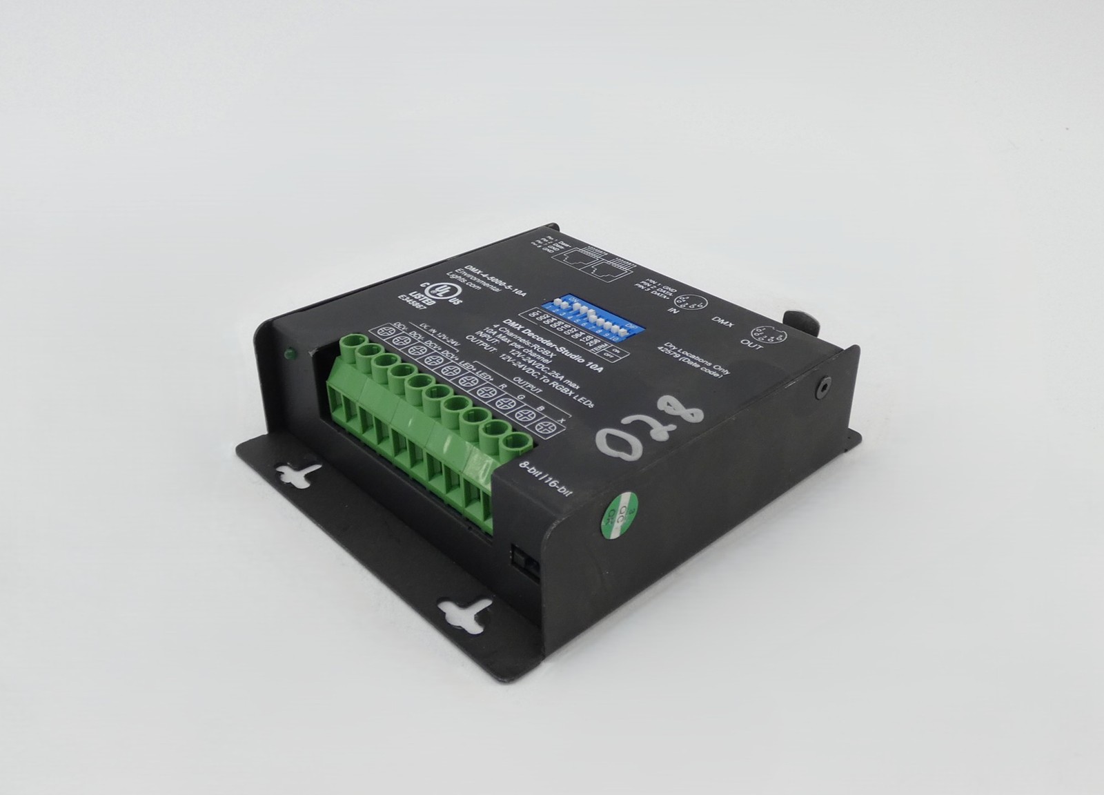 Environmental Lights DMX-4-5000-5-10A 4-Channel DMX Decoder 10A 12-24VDC