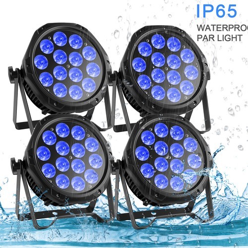 4x 210W IP65 Waterproof RGBW 14LED Par Light DMX Stage DJ Outdoor Light Beam