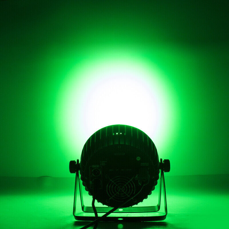 SHEHDS 5Pcs LED 6in1 Aluminum Alloy Flat Par 18X18W RGBWA+UV Stage Effect Light